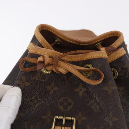 Louis Vuitton Vintage Montsouris Monogram Canvas, Brown, Canvas, Backpack