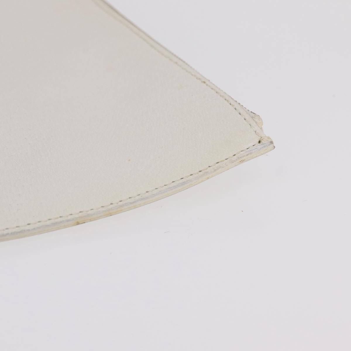 Celine Clutch Leather, White, Leather, Clutch