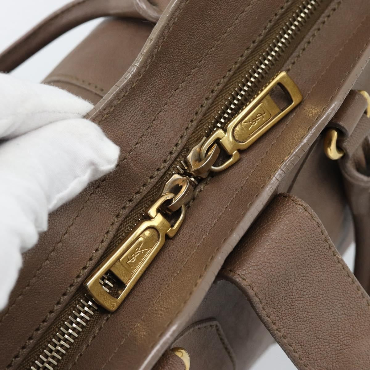 Saint Laurent Chyc Cabas Leather, Brown, Leather, Tote Bag