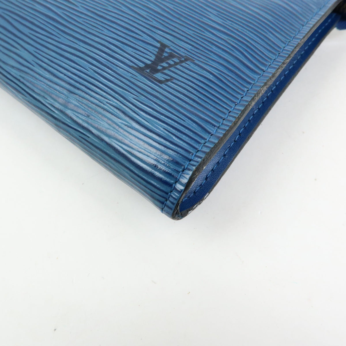 Louis Vuitton Pochette Accessoires Epi Leather, Blue, Leather, Clutch