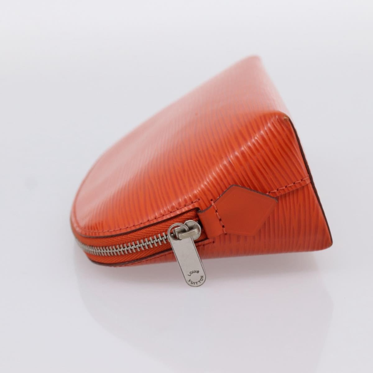 Louis Vuitton Cosmetic Epi Leather, Orange, Leather, Clutch