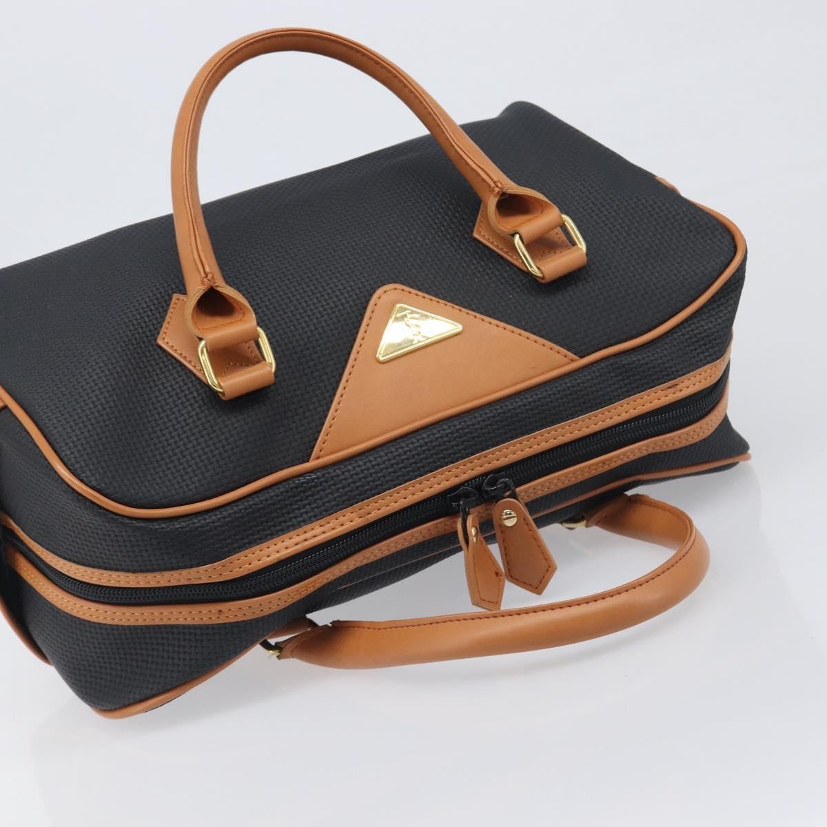 Saint Laurent Vintage Boston PVC Leather, Black, PVC, Travel Bag