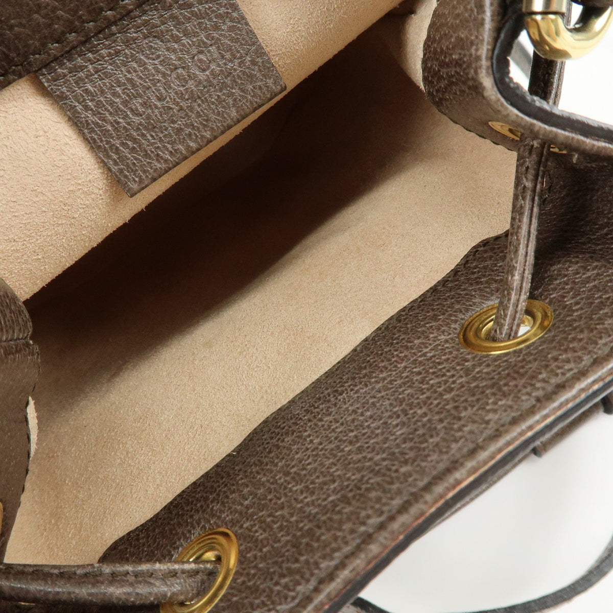 Gucci Ophidia Bucket GG Coated Canvas, Beige, Canvas, Handbag