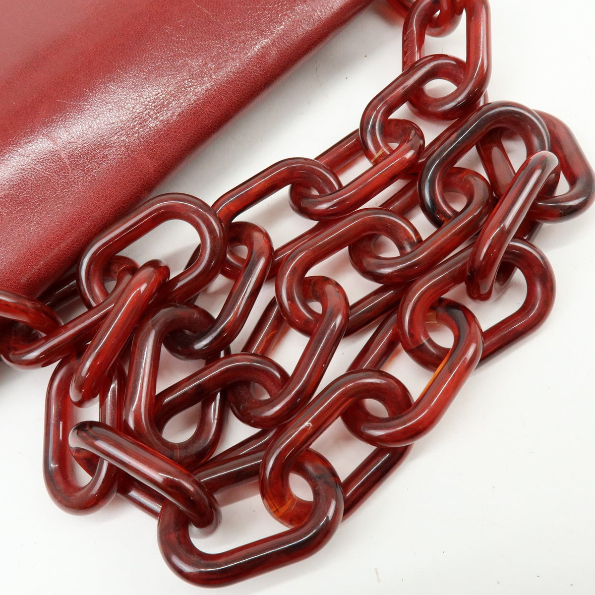 Prada Shoulder Leather, Red, Leather, Shoulder Bag