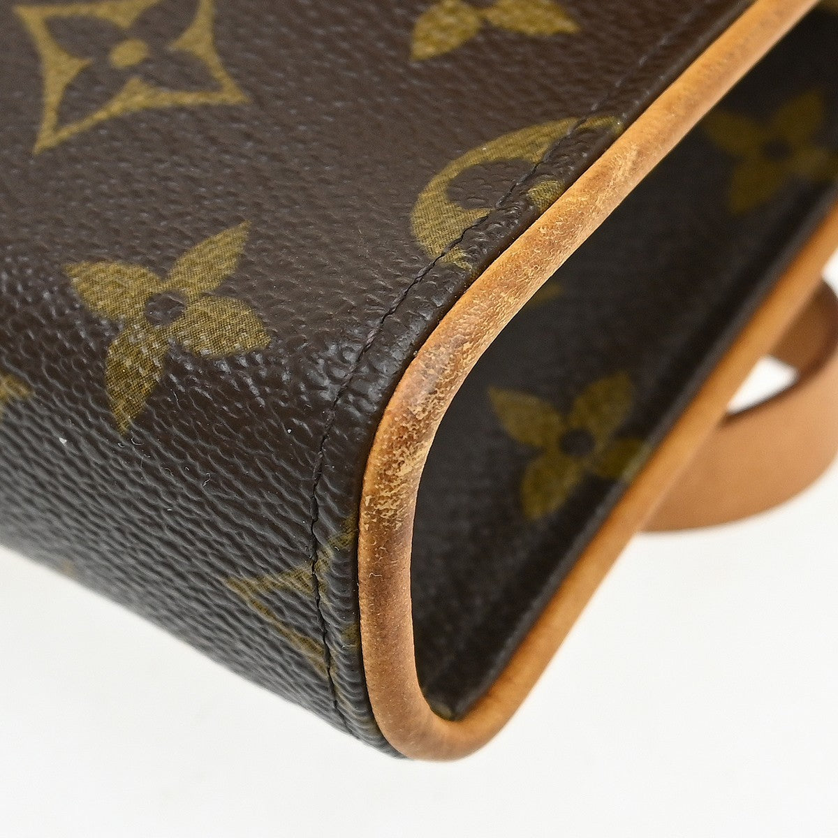 Louis Vuitton Florentine Waist Monogram Canvas, Brown, Canvas, Clutch