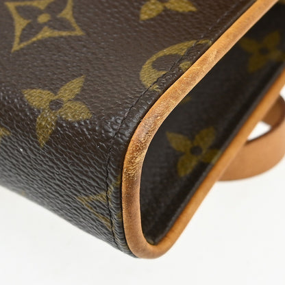 Louis Vuitton Florentine Waist Monogram Canvas, Brown, Canvas, Clutch