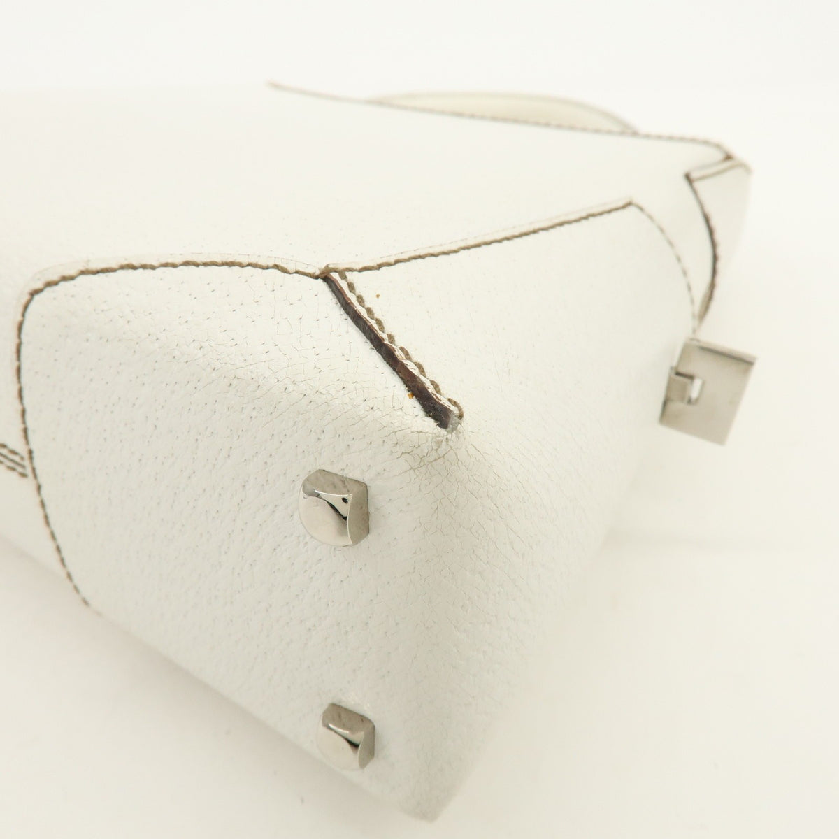 Salvatore Ferragamo Shoulder Bag Leather, White, Leather, Shoulder Bag