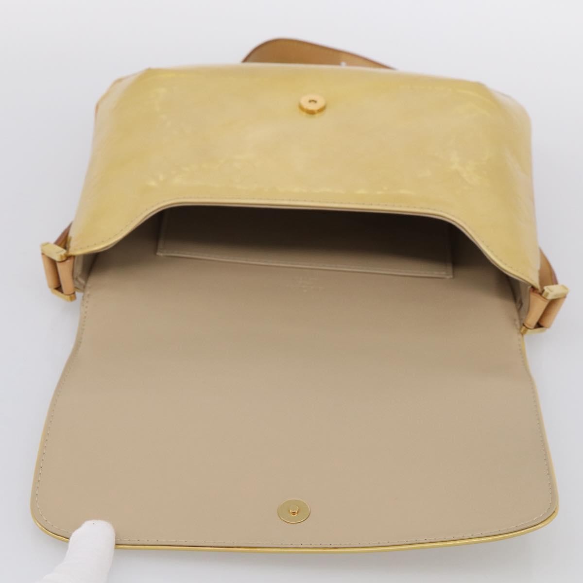 Louis Vuitton Thompson Street Monogram Vernis, Beige, Patent Leather, Shoulder Bag