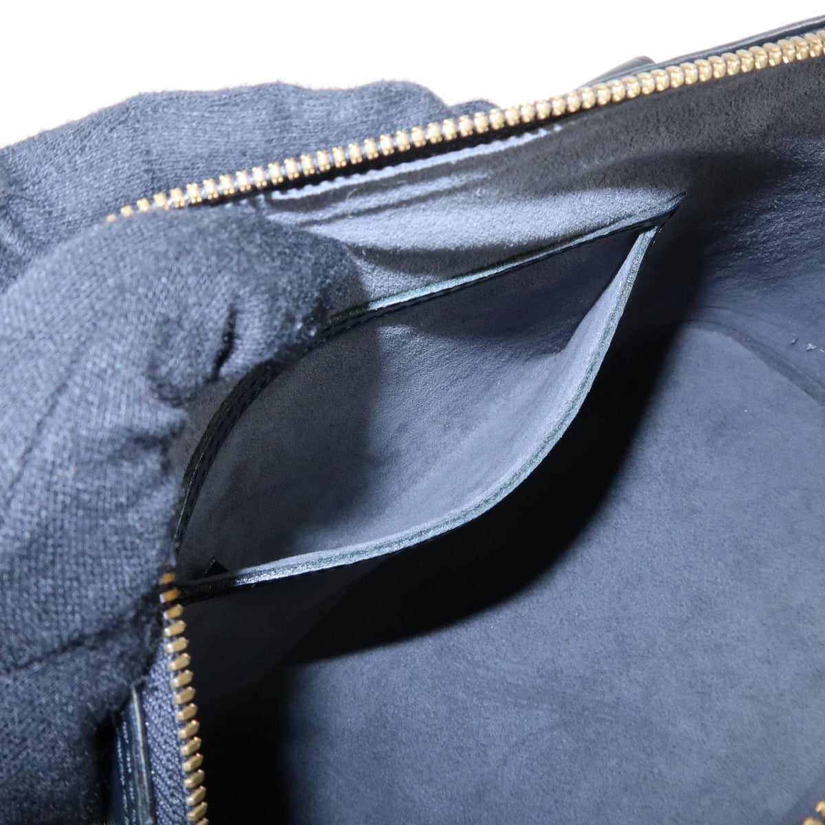 Louis Vuitton Alma Epi Leather, Black, Leather, Handbag