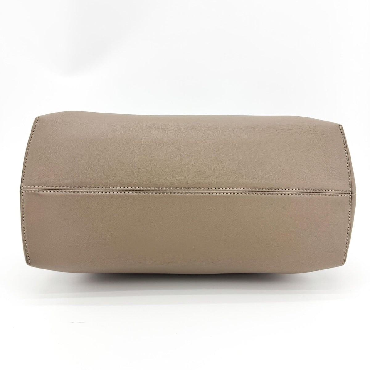 Fendi By The Way Satchel Calfskin, Beige, Leather, Handbag