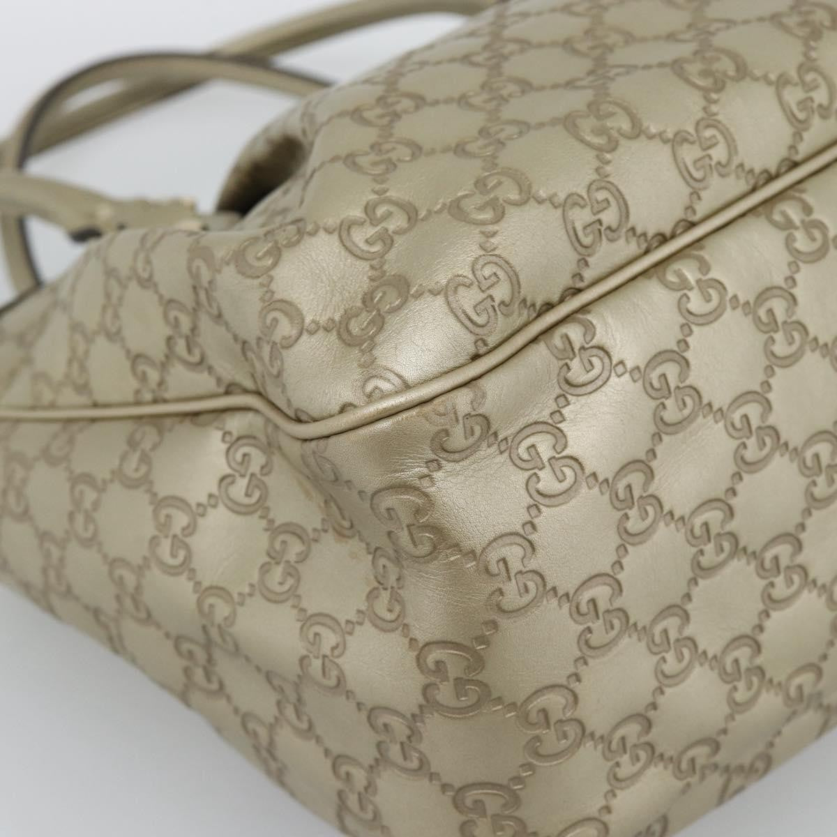 Gucci Sukey Top Handle Guccissima Leather, Gold, Leather, Tote Bag