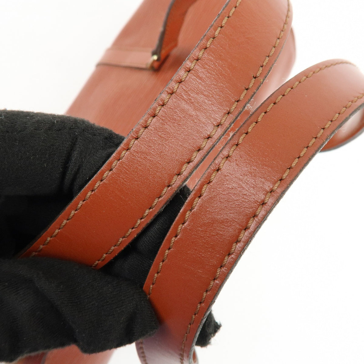 Louis Vuitton Soufflot Epi Leather, Brown, Leather, Handbag