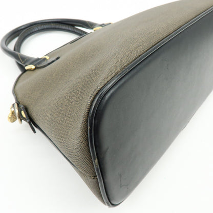 Fendi Vintage Dome Satchel Leather, Brown, Leather, Handbag