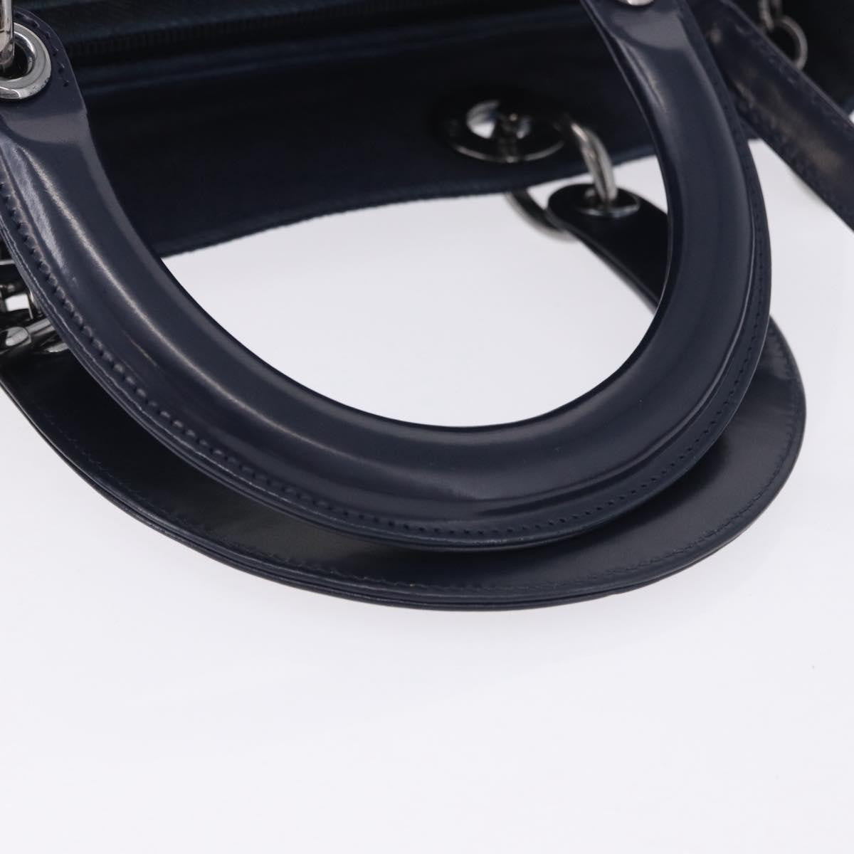 Christian Dior Lady Dior Denim, Blue, Denim, Handbag