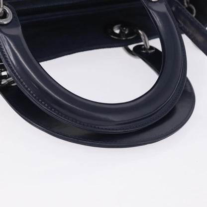 Christian Dior Lady Dior Denim, Blue, Denim, Handbag