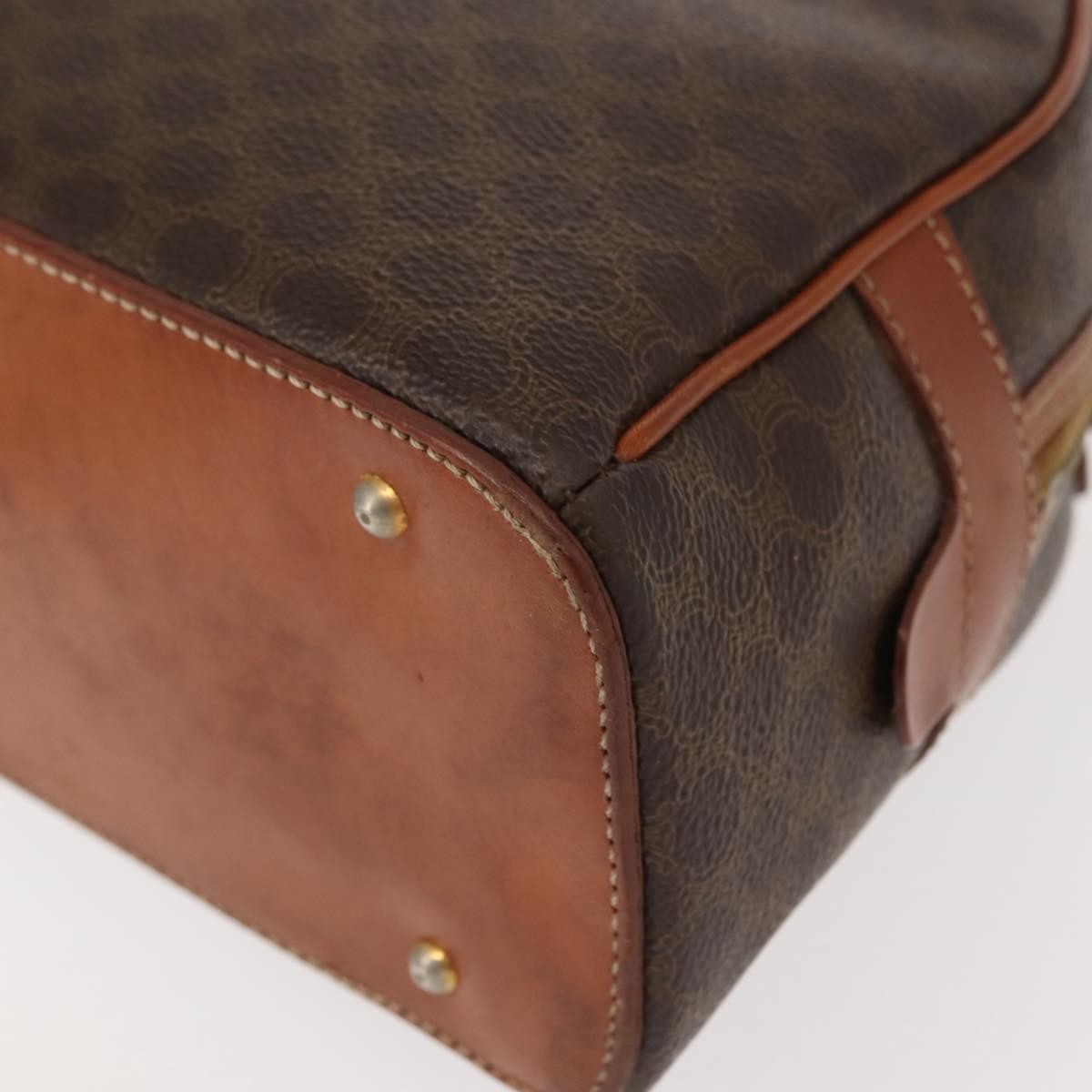 Celine Macadam Canvas, Brown, Canvas, Handbag
