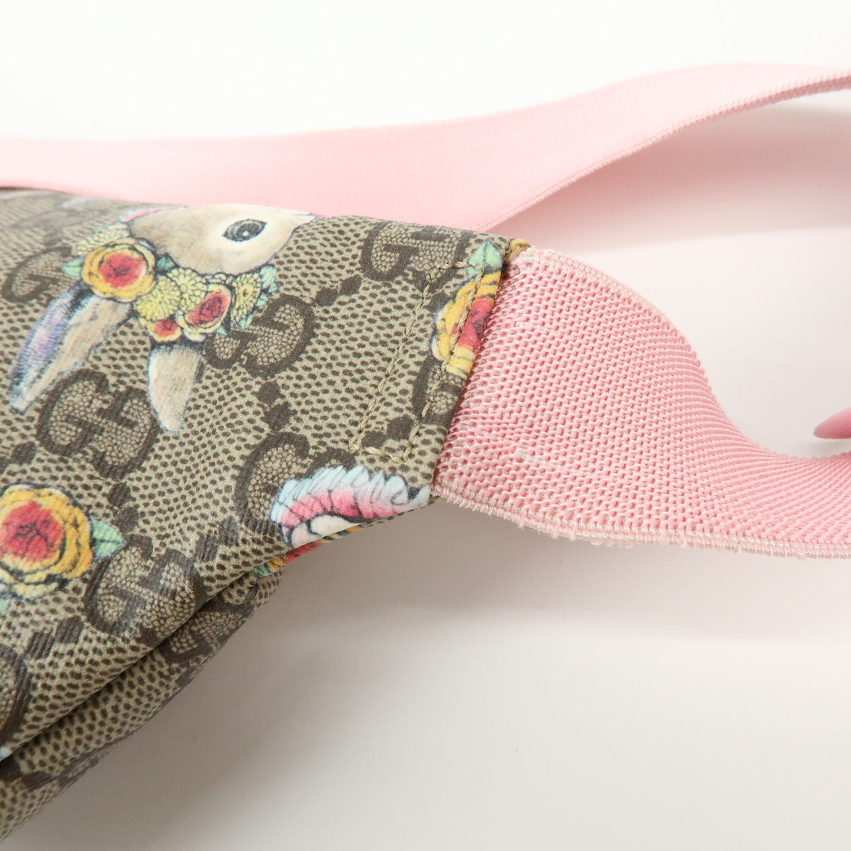 Gucci Children's Belt Printed GG Coated Canvas, Beige, Canvas, Handbag