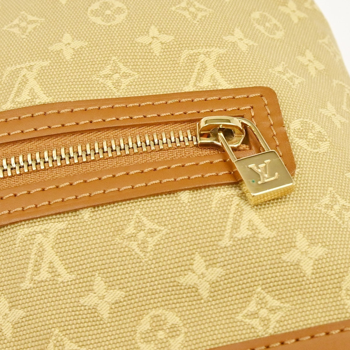 Louis Vuitton Lucille Mini Lin, Beige, Canvas, Handbag