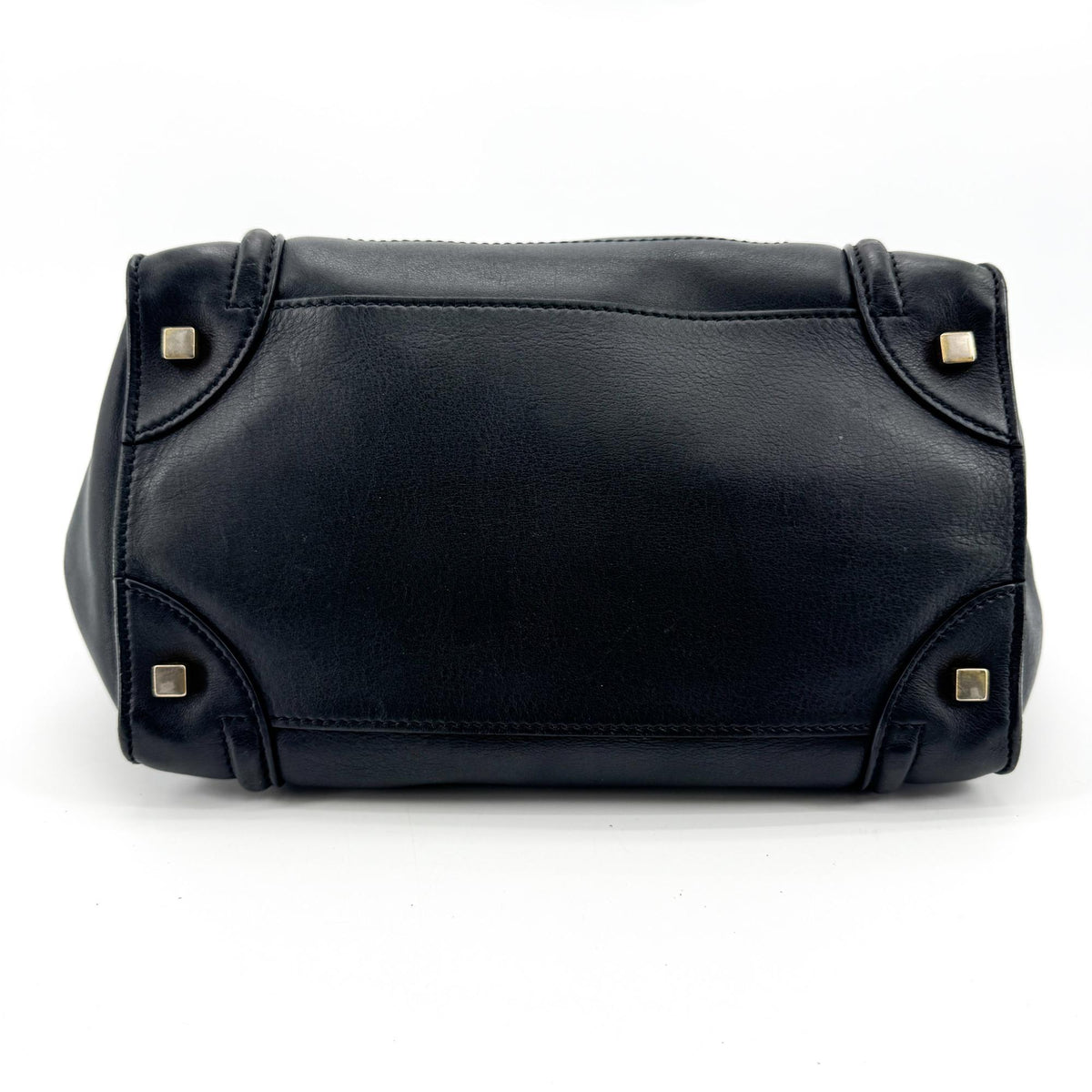 Celine Luggage Embossed Leather, Black, Leather, Handbag