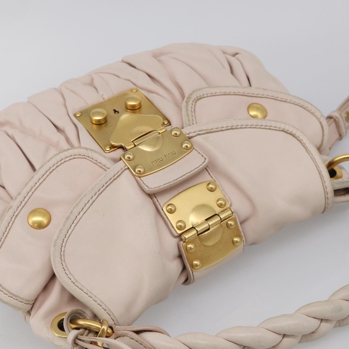 Miu Miu Coffer Hobo Matelasse Leather, Pink, Leather, Handbag