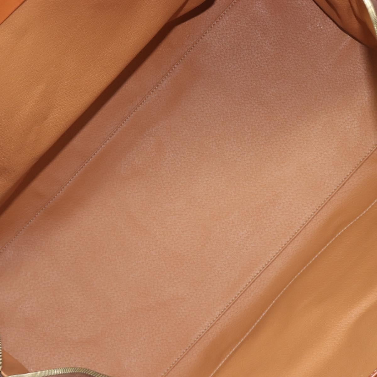 Celine Boston Triomphe Coated Canvas, Brown, Canvas, Handbag