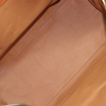 Celine Boston Triomphe Coated Canvas, Brown, Canvas, Handbag