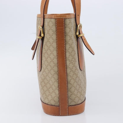 Celine Macadam Canvas and Leather, Beige, Canvas, Tote Bag