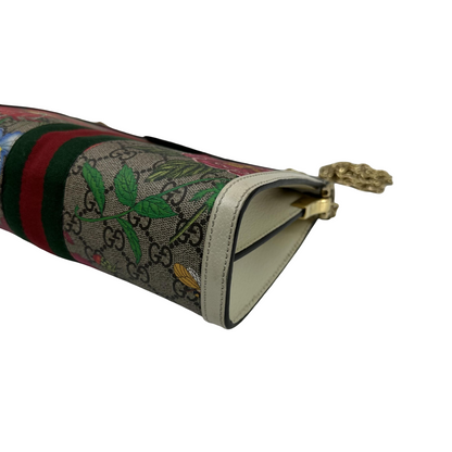 Gucci Ophidia Chain Flora GG Coated Canvas, Multicolour, Canvas, Shoulder Bag