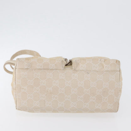 Gucci Double Pocket Tote GG Canvas and leather, Ecru, Canvas, Handbag