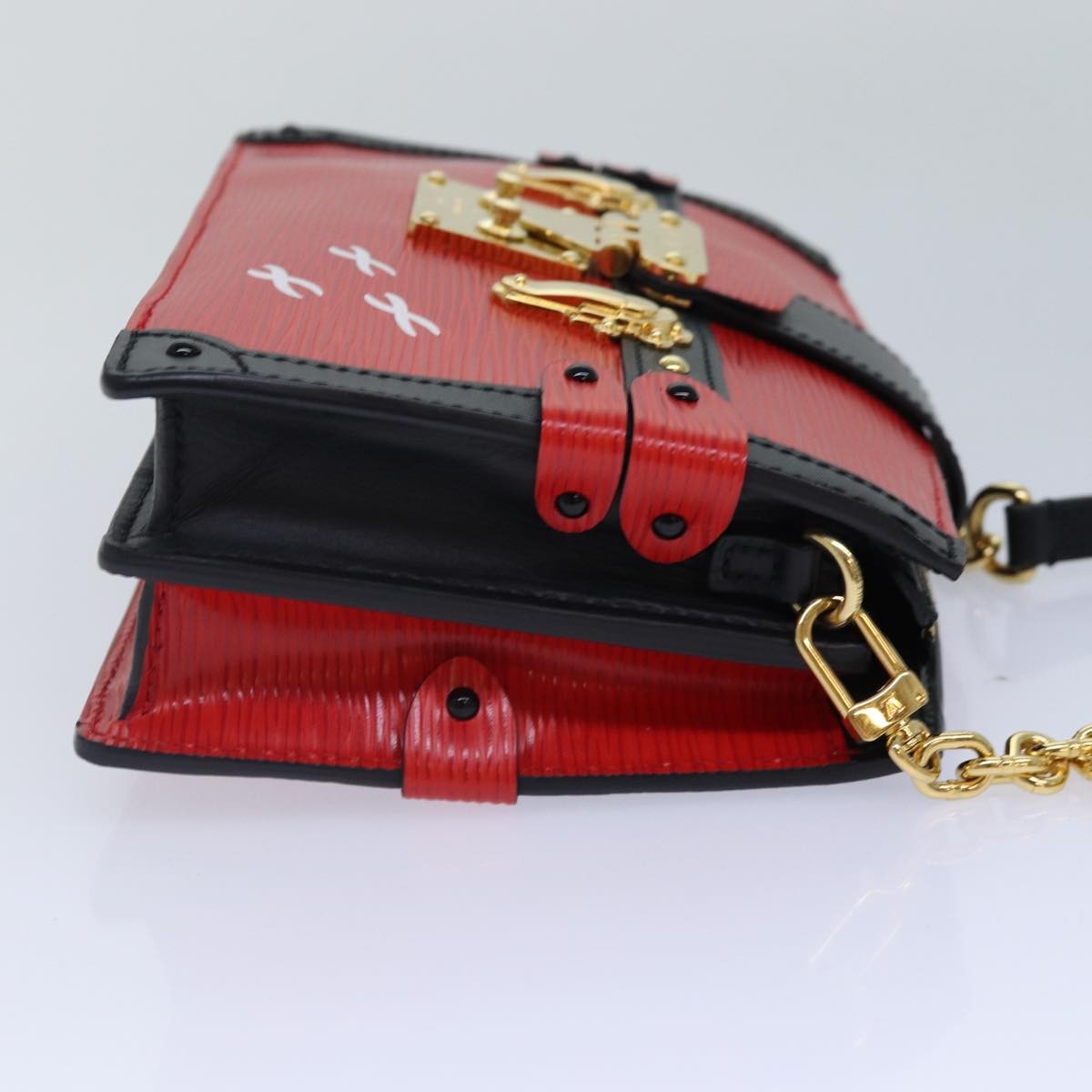 Louis Vuitton Trunk Clutch Epi Leather, Red, Leather, Shoulder Bag