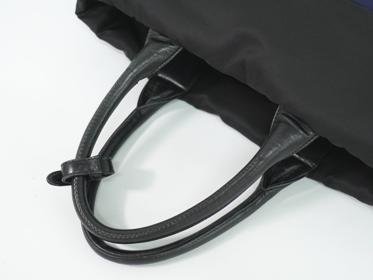 Prada Convertible Double Tessuto, Navy, Nylon, Tote Bag