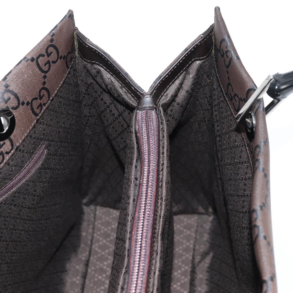 Gucci Bamboo tote bag Canvas, BROWN, CANVAS, Handbag