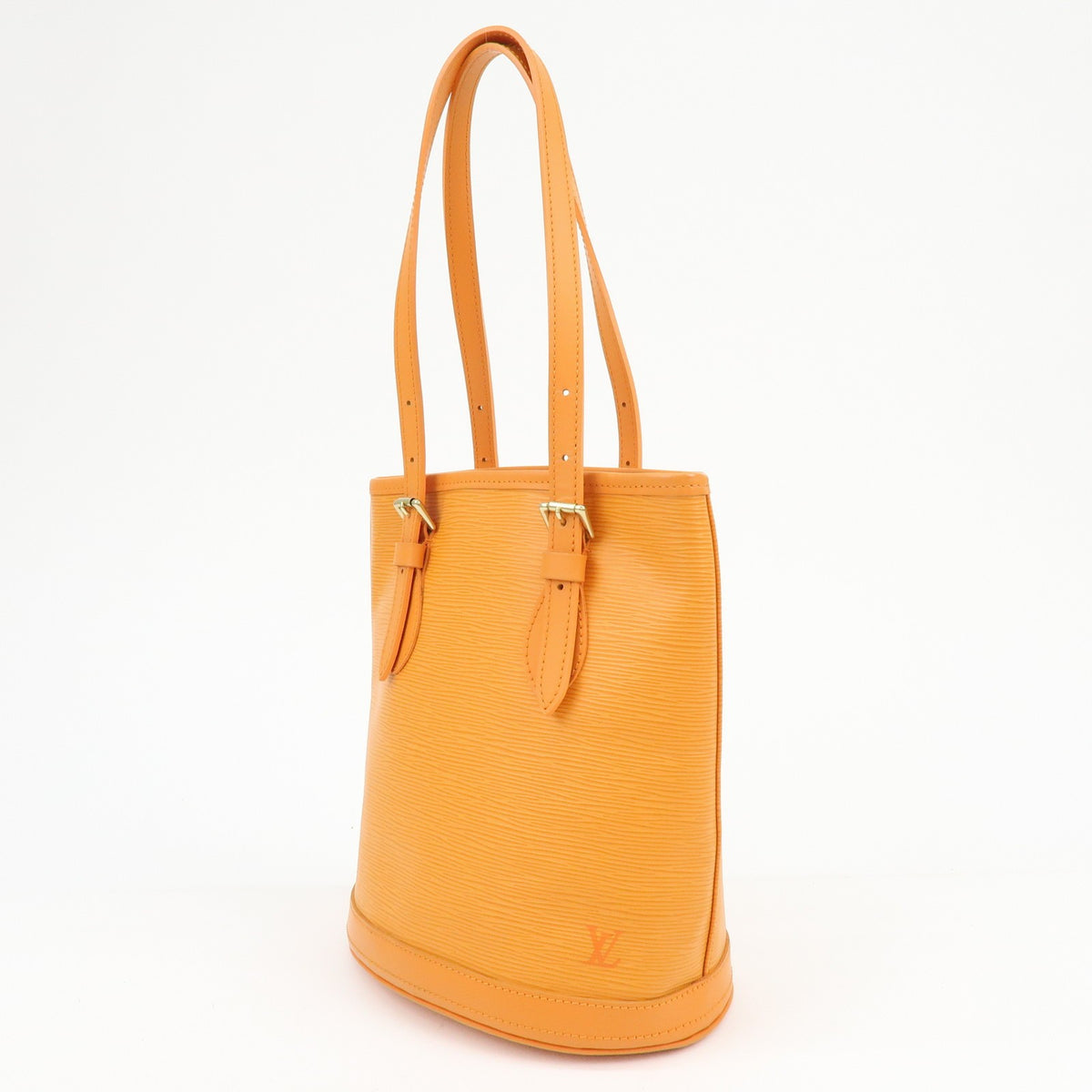 Louis Vuitton Petit Bucket Epi Leather, Orange, Leather, Handbag