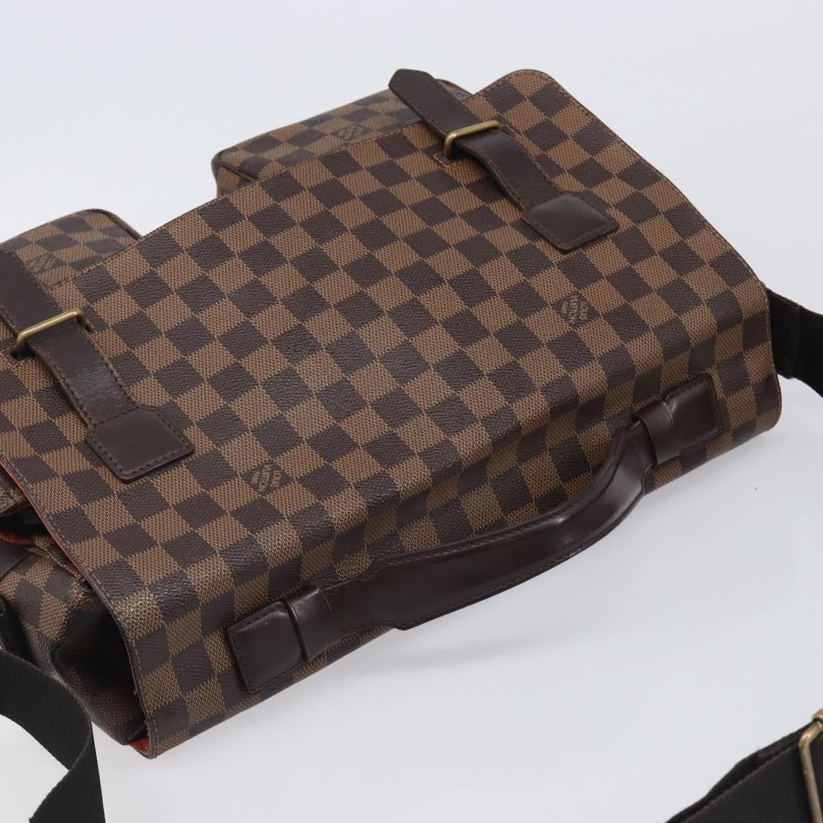 Louis Vuitton Broadway Damier Ebene, Brown, Canvas, Shoulder Bag