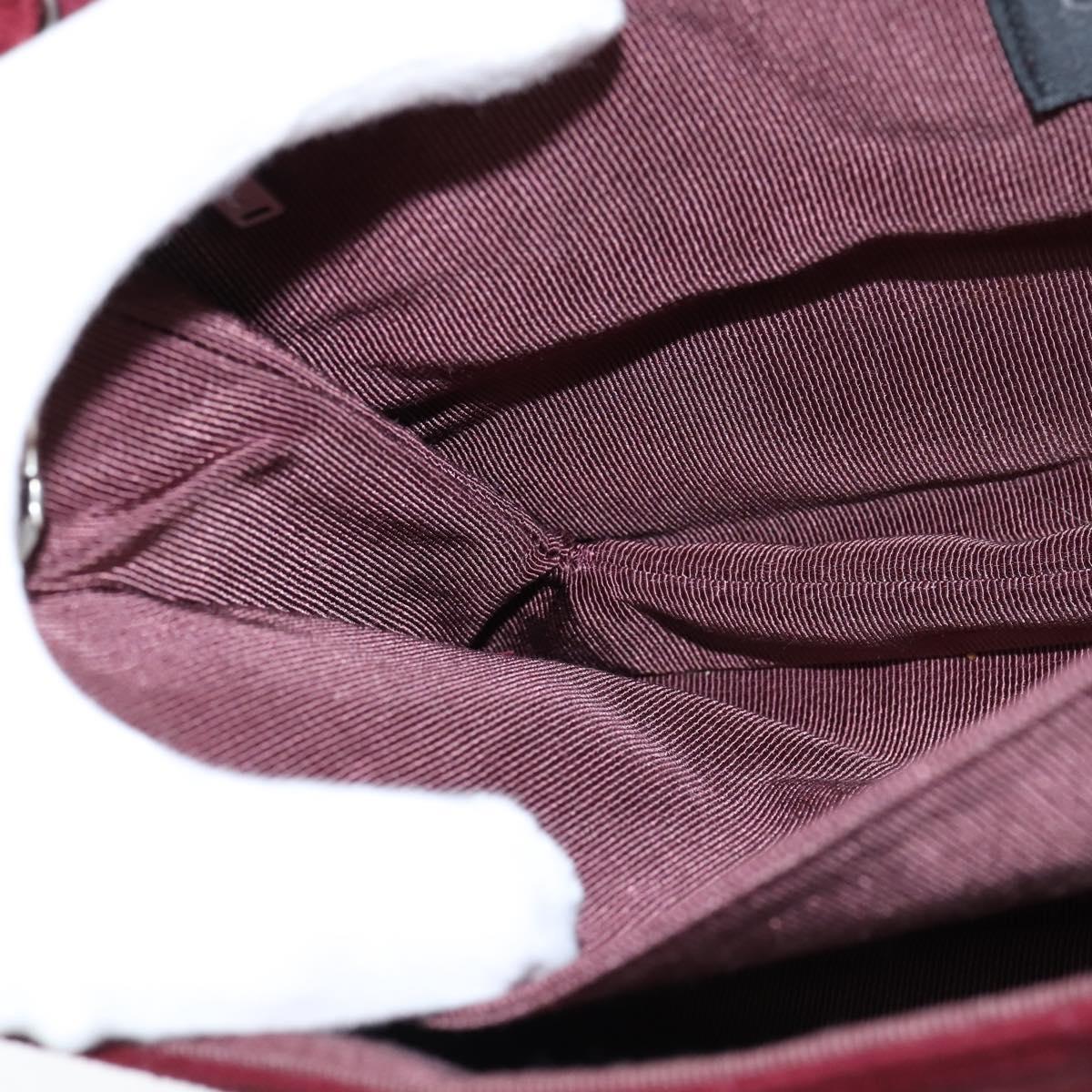 Chanel Chocolate Bar Flap Bag Quilted Satin, RED, SUEDE, Shoulder bag