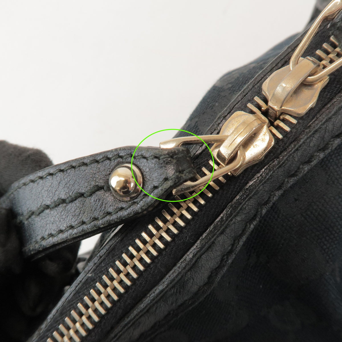 Gucci Sukey Top Handle Satchel GG Canvas with Leather, Black, Canvas, Handbag