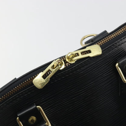 Louis Vuitton Alma Epi Leather, Black, Leather, Handbag