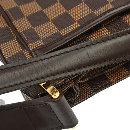 Louis Vuitton Aubagne Damier Ebene, Brown, Canvas, Handbag