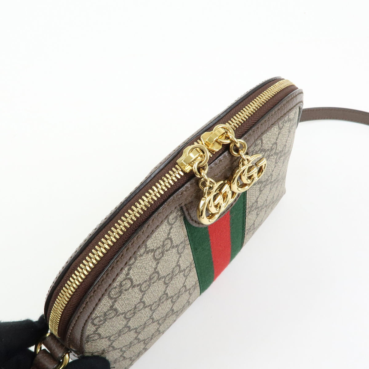 Gucci Ophidia Dome GG Coated Canvas, Beige, Canvas, Shoulder Bag