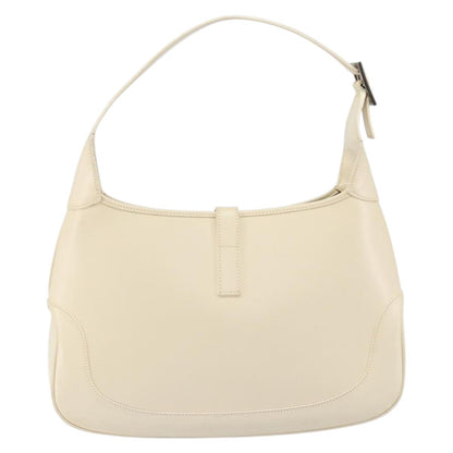 Gucci Jackie Original Shoulder Bag Leather, WHITE, LEATHER, Shoulder bag