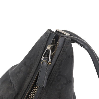 Gucci Vintage Hobo GG Canvas and leather, Black, Canvas, Shoulder Bag