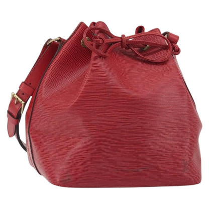 Louis Vuitton Petit Noe Epi Leather, Red, Leather, Shoulder Bag
