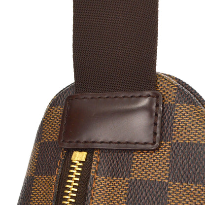 Louis Vuitton Melville Waist Damier Ebene, Brown, Canvas, Shoulder Bag