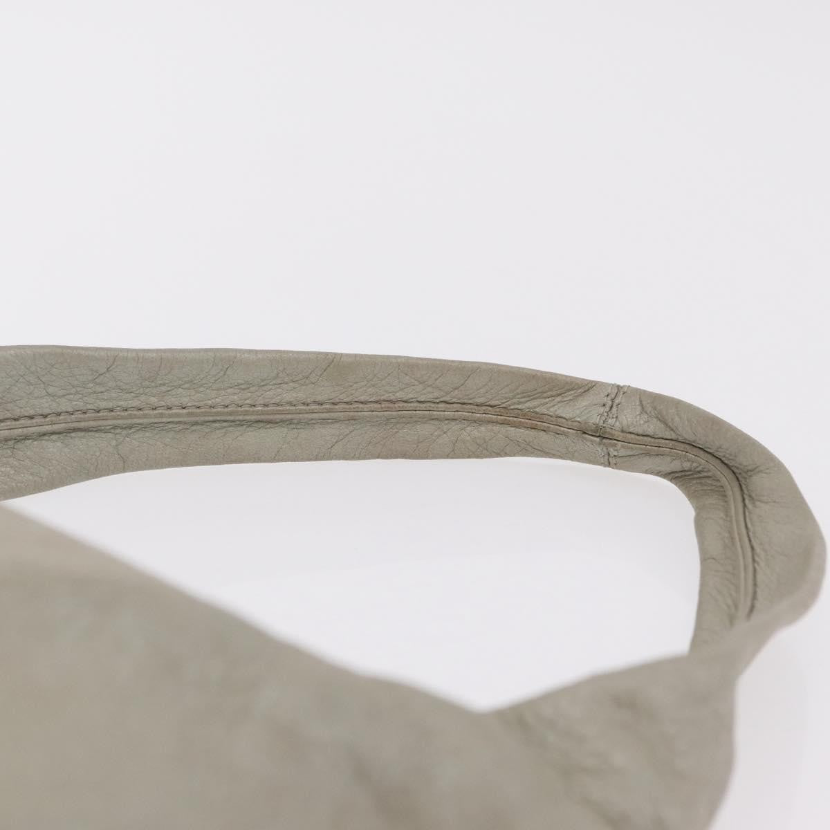 Bottega Veneta Shoulder Leather, Gray, Leather, Shoulder Bag