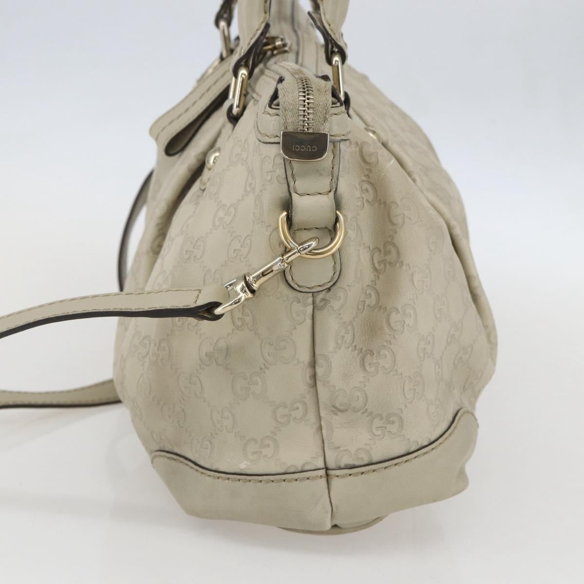 Gucci Sukey Top Handle Satchel Guccissima Leather, Ecru, Leather, Handbag