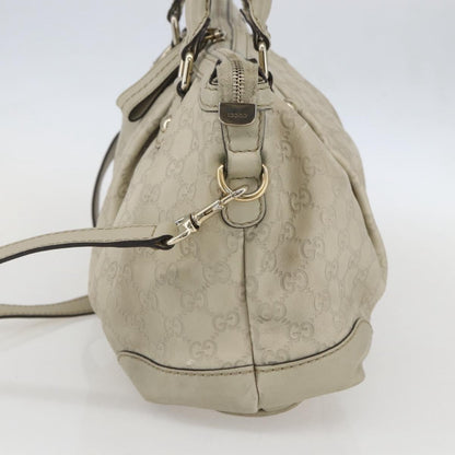 Gucci Sukey Top Handle Satchel Guccissima Leather, Ecru, Leather, Handbag