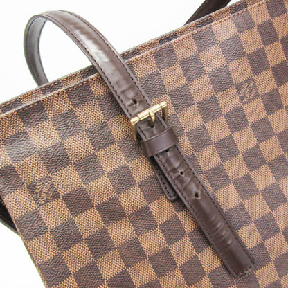 Louis Vuitton Chelsea Damier Ebene, Brown, Canvas, Tote Bag