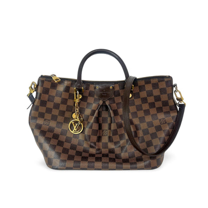Louis Vuitton Siena Handbag Damier, Brown, Canvas, Handbag