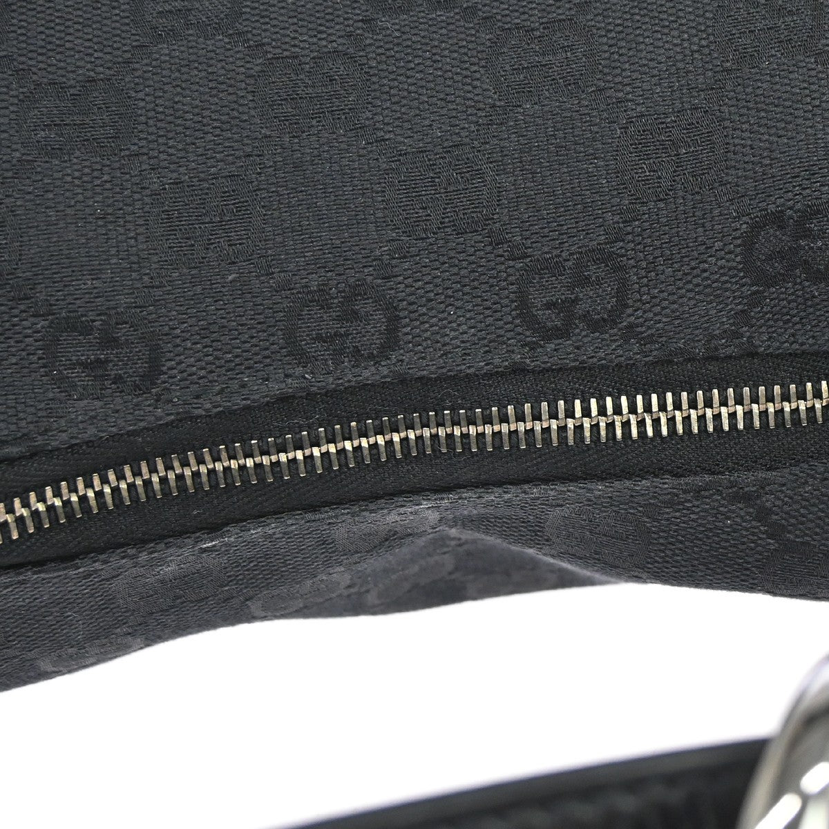 Gucci Horsebit Hobo GG Canvas, Black, Canvas, Handbag