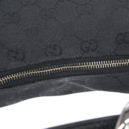 Gucci Horsebit Hobo GG Canvas, Black, Canvas, Handbag